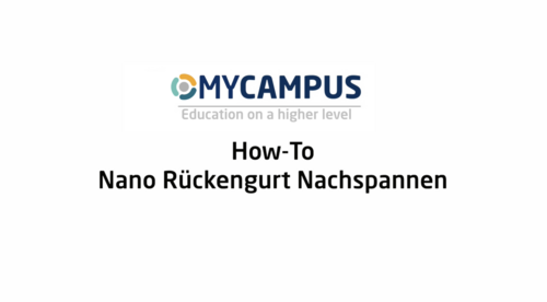 How-To Video: Nano - Rückengurt